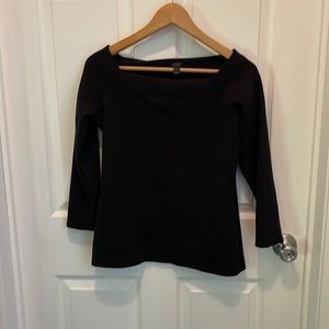 J crew boatneck square neck top